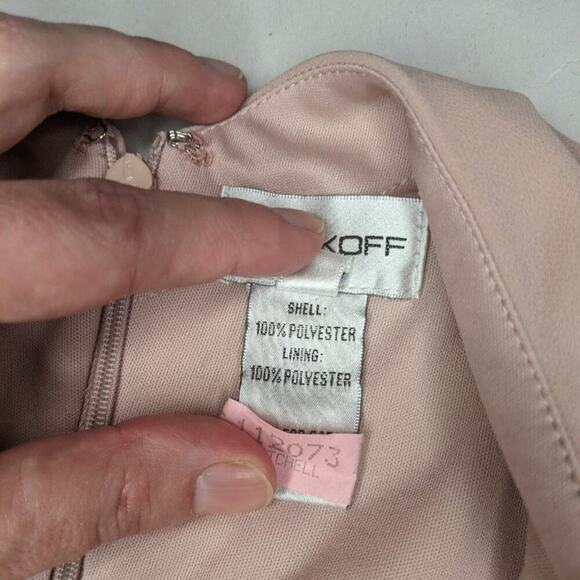 Bill Levkoff Bridesmaid Dress Blush Strappy Spaghetti Strap Pink Rose Gown 1X - Picture 10 of 11